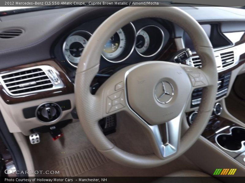 Cuprite Brown Metallic / Almond/Mocha 2012 Mercedes-Benz CLS 550 4Matic Coupe