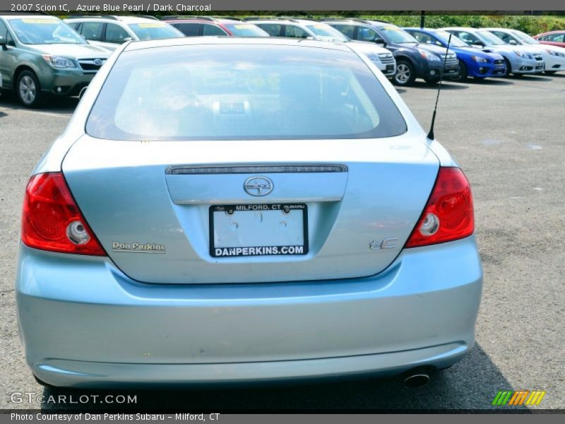 Azure Blue Pearl / Dark Charcoal 2007 Scion tC