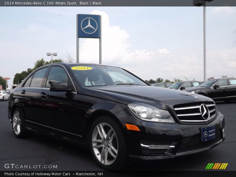 Black / Black 2014 Mercedes-Benz C 300 4Matic Sport