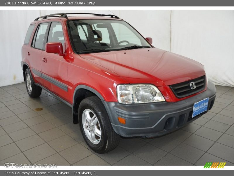 Milano Red / Dark Gray 2001 Honda CR-V EX 4WD