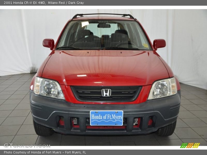 Milano Red / Dark Gray 2001 Honda CR-V EX 4WD