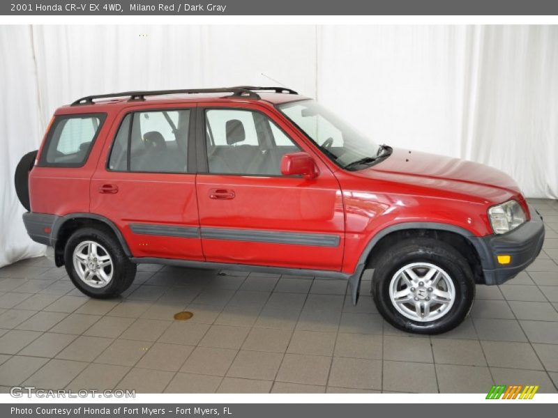 Milano Red / Dark Gray 2001 Honda CR-V EX 4WD