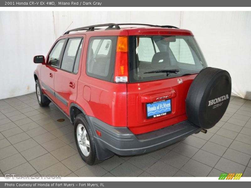 Milano Red / Dark Gray 2001 Honda CR-V EX 4WD