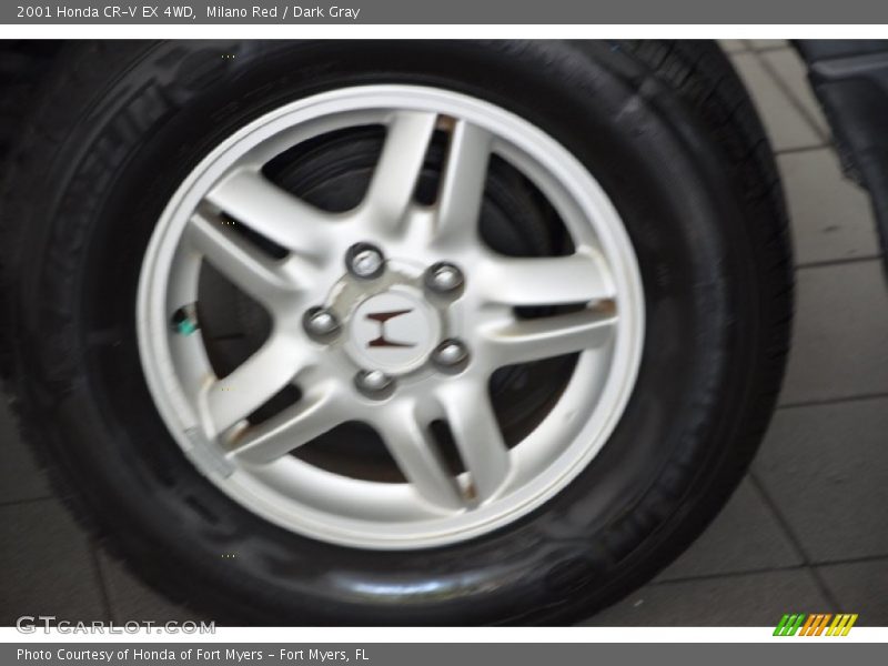 Milano Red / Dark Gray 2001 Honda CR-V EX 4WD