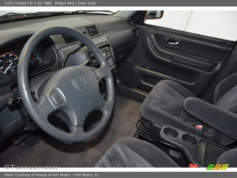 Milano Red / Dark Gray 2001 Honda CR-V EX 4WD