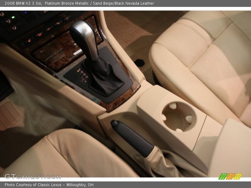 Platinum Bronze Metallic / Sand Beige/Black Nevada Leather 2008 BMW X3 3.0si