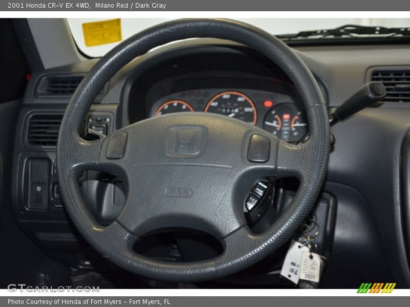 Milano Red / Dark Gray 2001 Honda CR-V EX 4WD