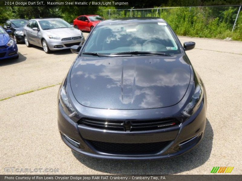 Maximum Steel Metallic / Black/Light Tungsten 2014 Dodge Dart SXT