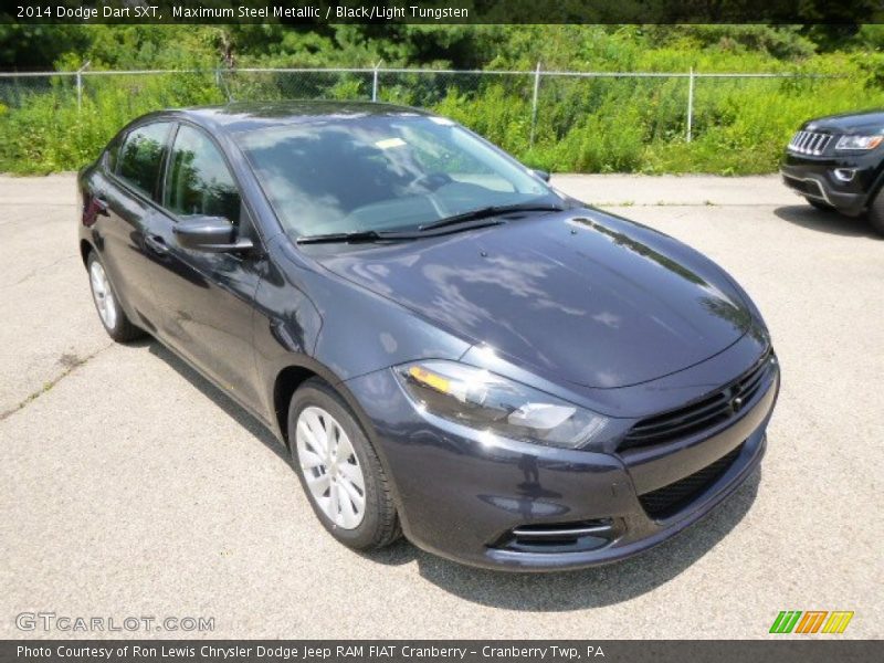 Maximum Steel Metallic / Black/Light Tungsten 2014 Dodge Dart SXT