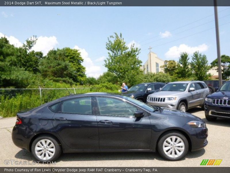 Maximum Steel Metallic / Black/Light Tungsten 2014 Dodge Dart SXT