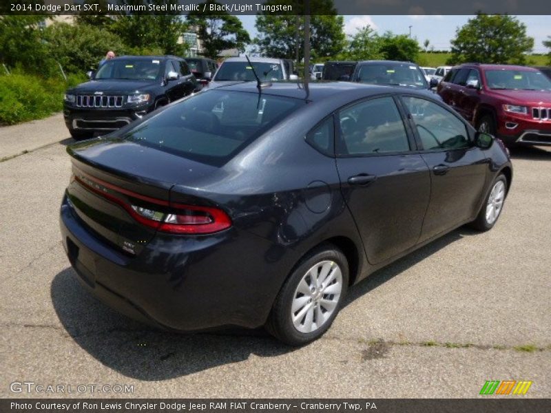 Maximum Steel Metallic / Black/Light Tungsten 2014 Dodge Dart SXT