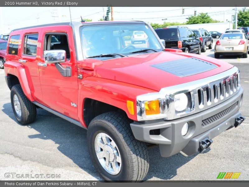 Victory Red / Ebony 2010 Hummer H3