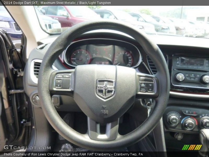 Maximum Steel Metallic / Black/Light Tungsten 2014 Dodge Dart SXT