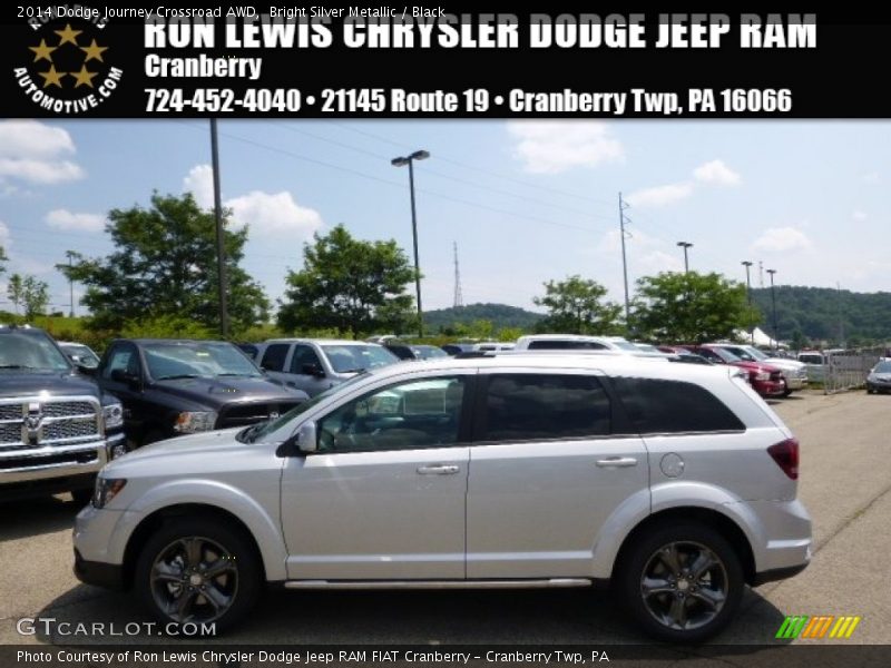 Bright Silver Metallic / Black 2014 Dodge Journey Crossroad AWD