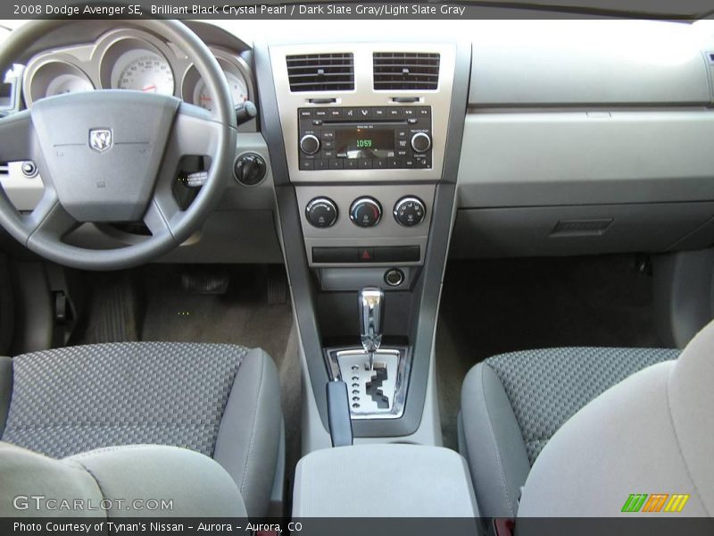 Brilliant Black Crystal Pearl / Dark Slate Gray/Light Slate Gray 2008 Dodge Avenger SE
