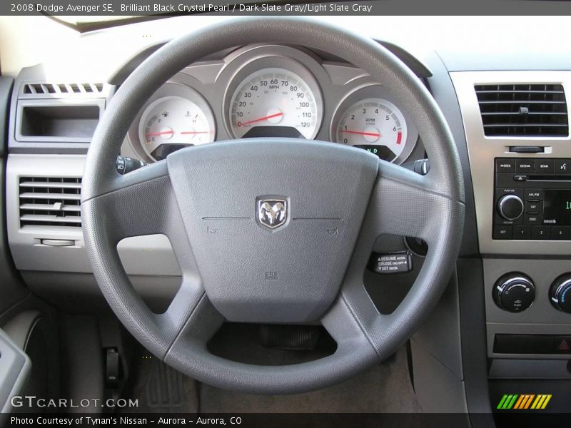 Brilliant Black Crystal Pearl / Dark Slate Gray/Light Slate Gray 2008 Dodge Avenger SE