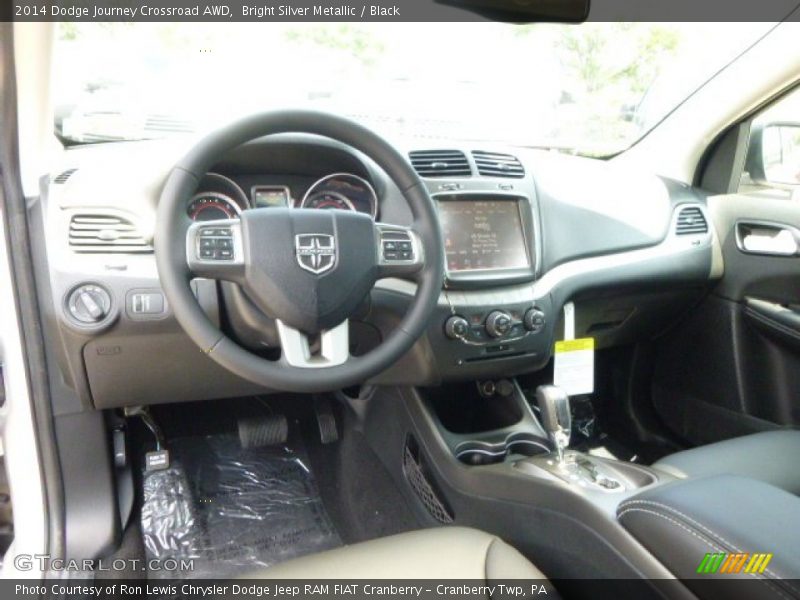 Bright Silver Metallic / Black 2014 Dodge Journey Crossroad AWD