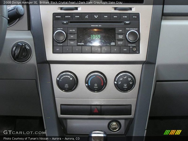 Brilliant Black Crystal Pearl / Dark Slate Gray/Light Slate Gray 2008 Dodge Avenger SE