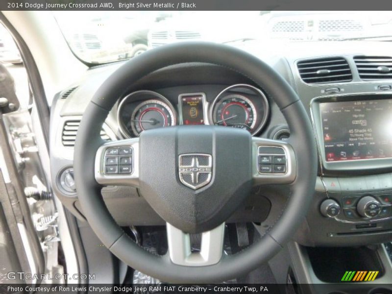 Bright Silver Metallic / Black 2014 Dodge Journey Crossroad AWD