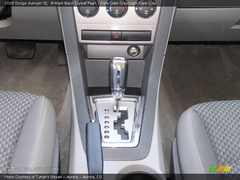 Brilliant Black Crystal Pearl / Dark Slate Gray/Light Slate Gray 2008 Dodge Avenger SE