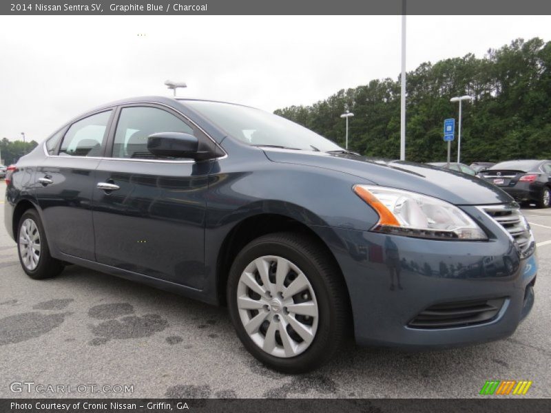 Graphite Blue / Charcoal 2014 Nissan Sentra SV