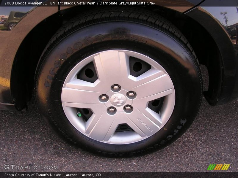 Brilliant Black Crystal Pearl / Dark Slate Gray/Light Slate Gray 2008 Dodge Avenger SE