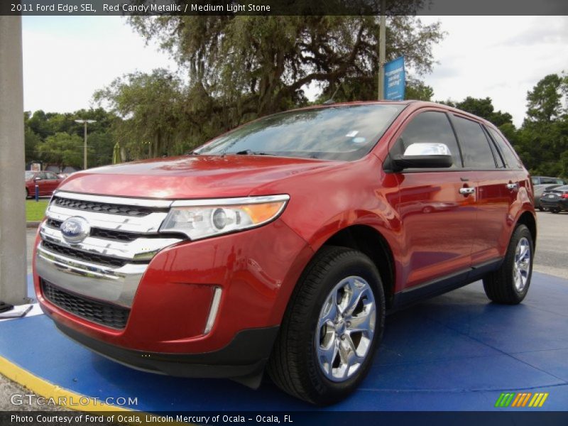 Red Candy Metallic / Medium Light Stone 2011 Ford Edge SEL