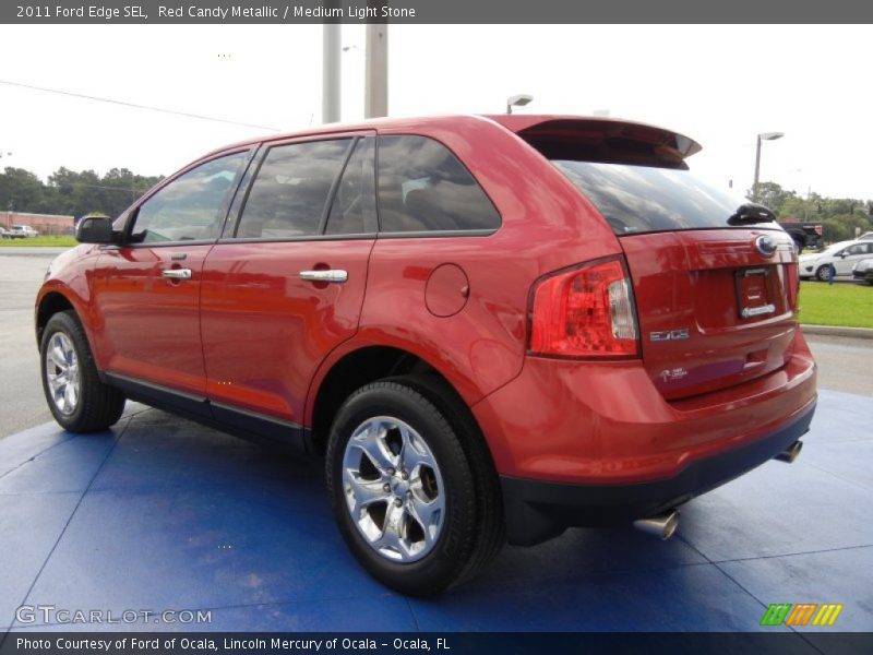 Red Candy Metallic / Medium Light Stone 2011 Ford Edge SEL