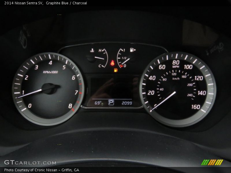 Graphite Blue / Charcoal 2014 Nissan Sentra SV