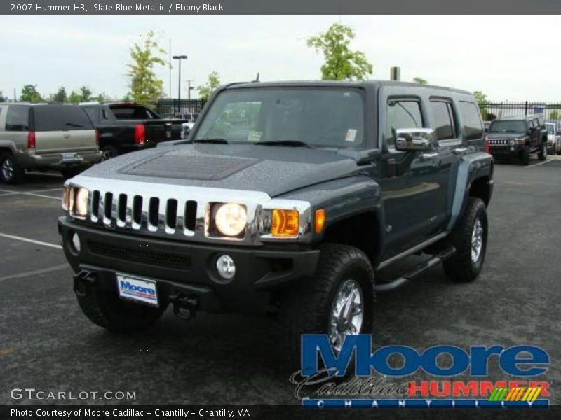 Slate Blue Metallic / Ebony Black 2007 Hummer H3