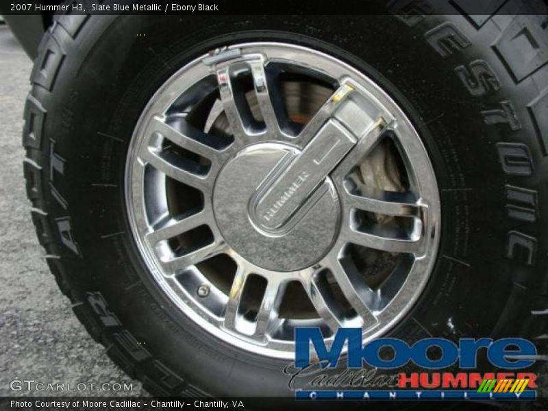 Slate Blue Metallic / Ebony Black 2007 Hummer H3