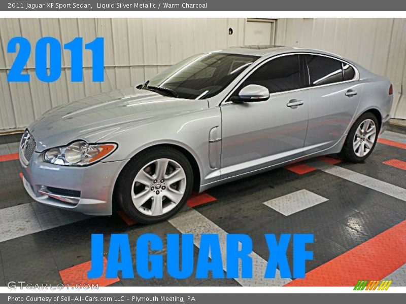 Liquid Silver Metallic / Warm Charcoal 2011 Jaguar XF Sport Sedan
