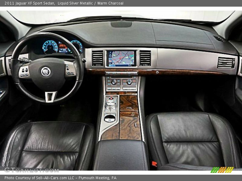 Liquid Silver Metallic / Warm Charcoal 2011 Jaguar XF Sport Sedan