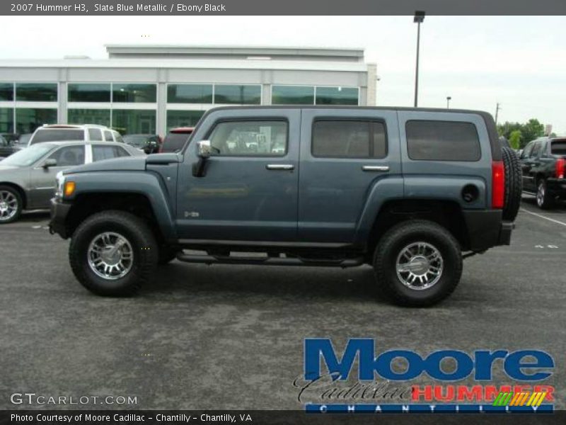 Slate Blue Metallic / Ebony Black 2007 Hummer H3