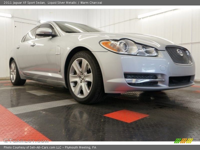 Liquid Silver Metallic / Warm Charcoal 2011 Jaguar XF Sport Sedan