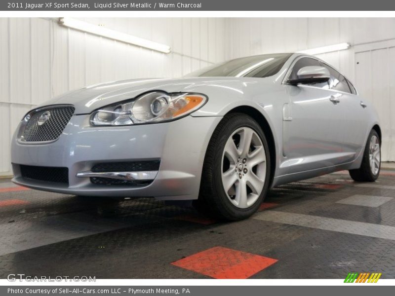 Liquid Silver Metallic / Warm Charcoal 2011 Jaguar XF Sport Sedan