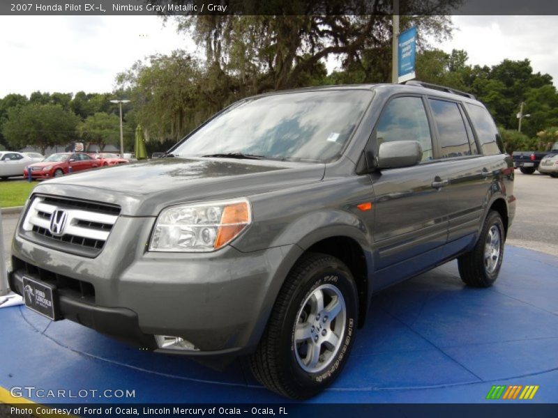 Nimbus Gray Metallic / Gray 2007 Honda Pilot EX-L