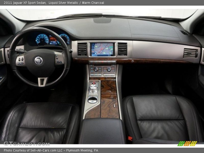 Liquid Silver Metallic / Warm Charcoal 2011 Jaguar XF Sport Sedan