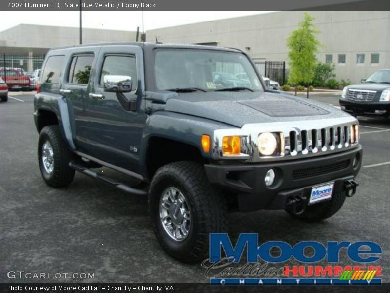 Slate Blue Metallic / Ebony Black 2007 Hummer H3