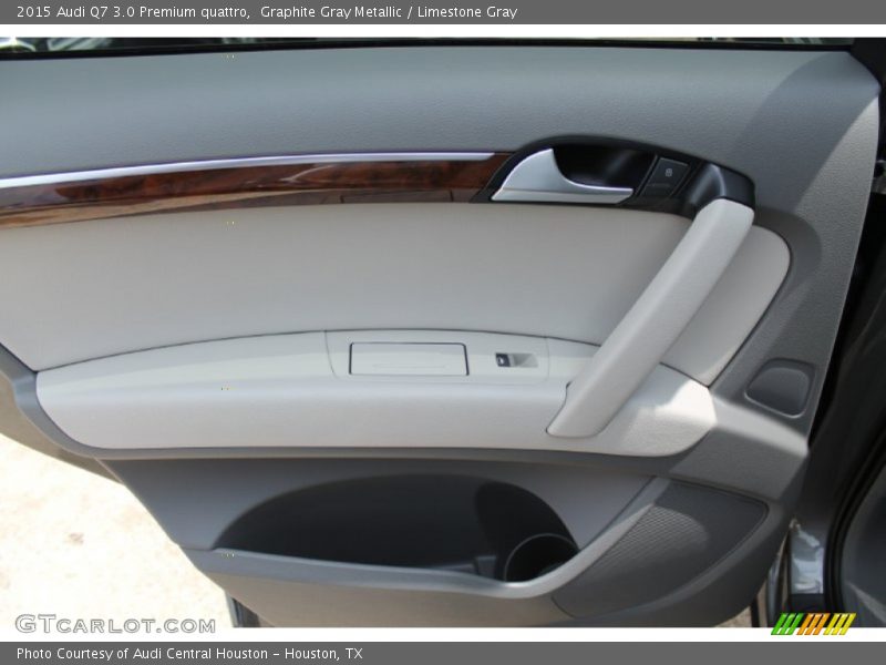 Graphite Gray Metallic / Limestone Gray 2015 Audi Q7 3.0 Premium quattro