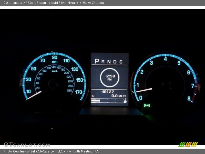 Liquid Silver Metallic / Warm Charcoal 2011 Jaguar XF Sport Sedan