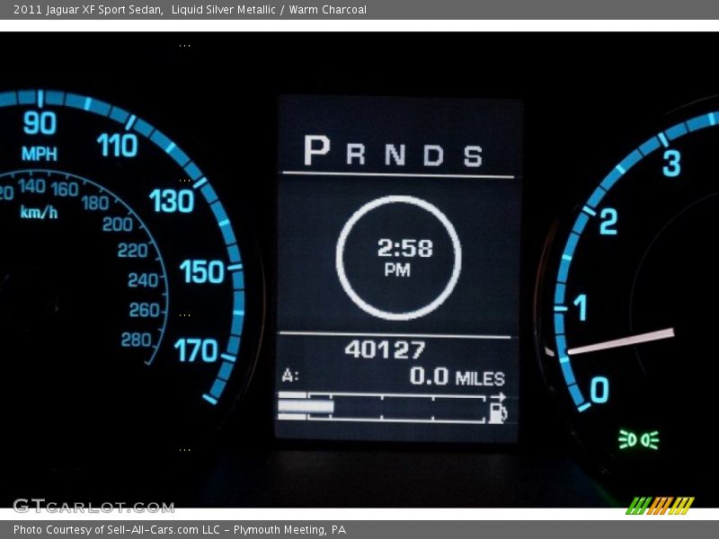 Liquid Silver Metallic / Warm Charcoal 2011 Jaguar XF Sport Sedan