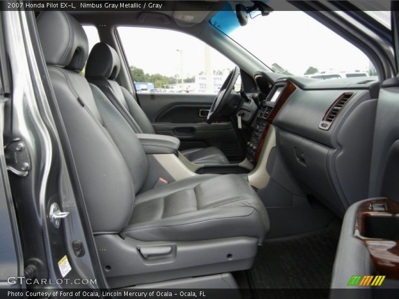 Nimbus Gray Metallic / Gray 2007 Honda Pilot EX-L