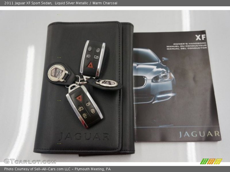 Liquid Silver Metallic / Warm Charcoal 2011 Jaguar XF Sport Sedan
