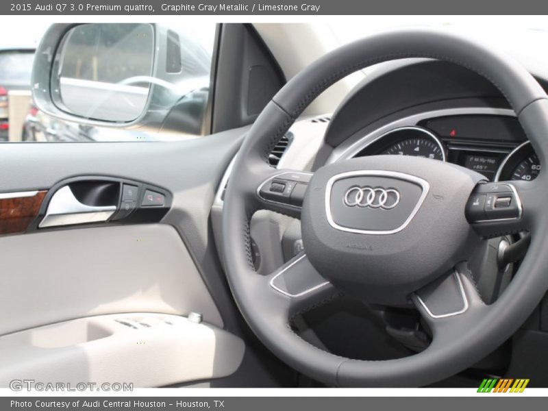 Graphite Gray Metallic / Limestone Gray 2015 Audi Q7 3.0 Premium quattro