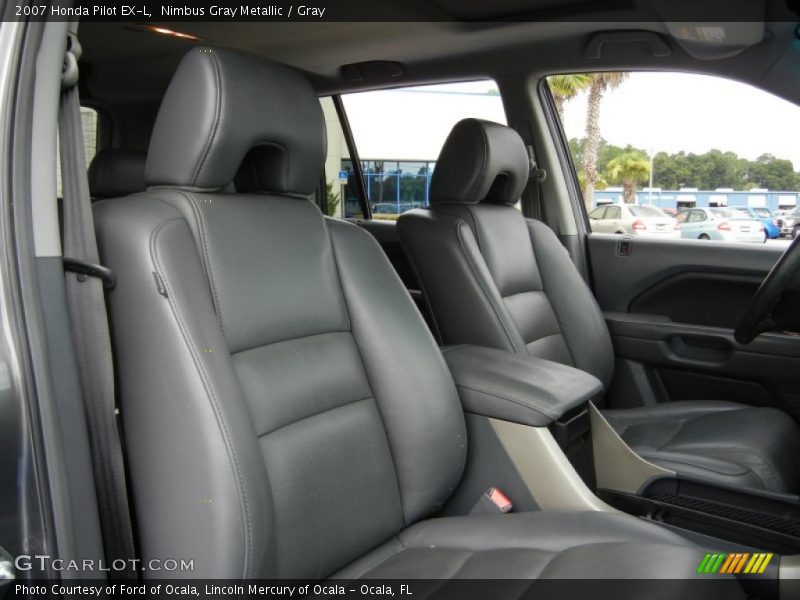 Nimbus Gray Metallic / Gray 2007 Honda Pilot EX-L
