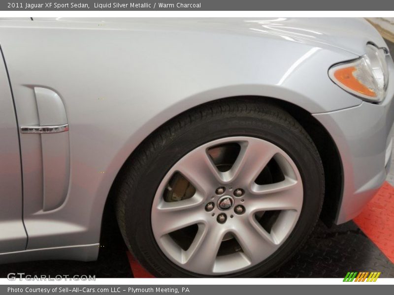 Liquid Silver Metallic / Warm Charcoal 2011 Jaguar XF Sport Sedan