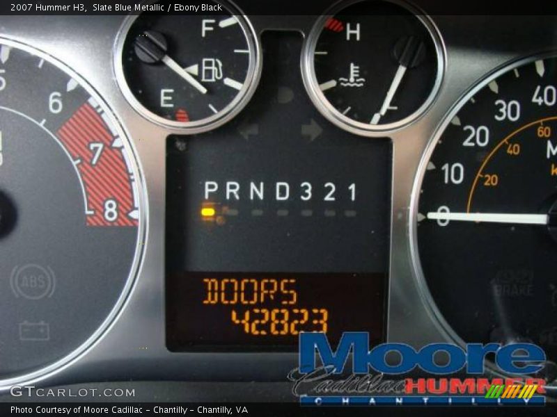 Slate Blue Metallic / Ebony Black 2007 Hummer H3