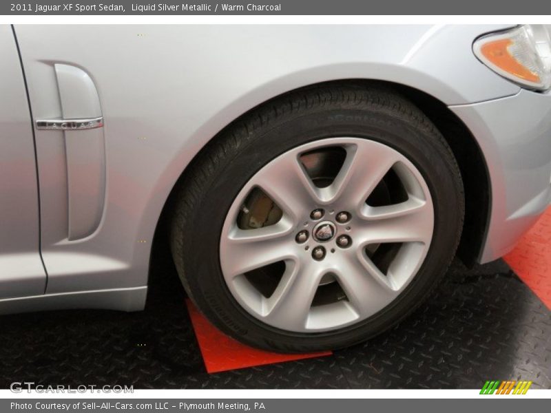 Liquid Silver Metallic / Warm Charcoal 2011 Jaguar XF Sport Sedan