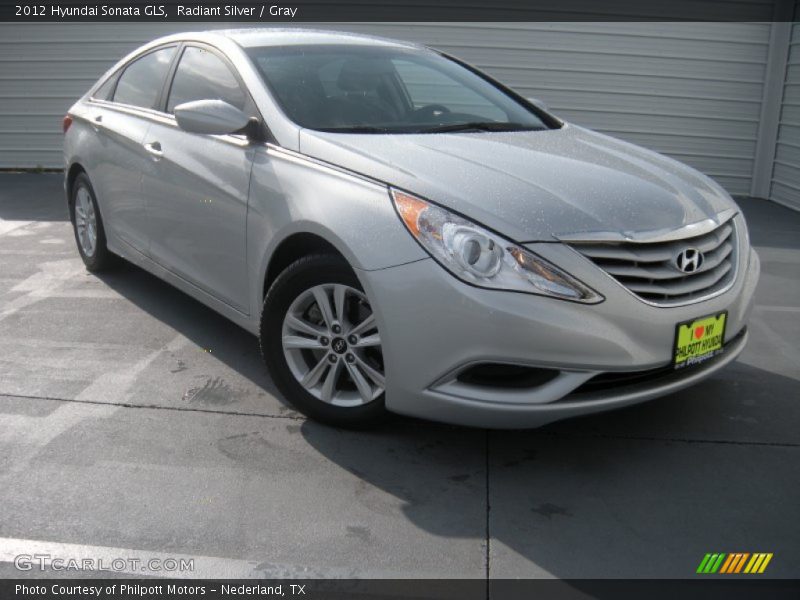 Radiant Silver / Gray 2012 Hyundai Sonata GLS